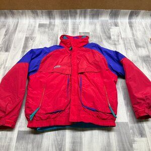 ✅Mens XL VTG Columbia Powder Keg 3-in-1 Ski Jacket  Reversible Thinsulate **TEAR